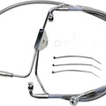 DS Braided Brake Line Kit Non-ABS Front +4" Harley Davidson #143680