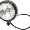 DS Swivel-Base Spotlight H8 Halogen 4-1/2" Glossy Black Clear/White