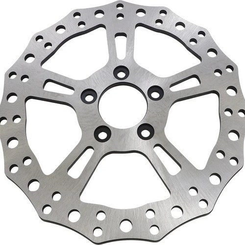 Arlen Ness Jagged Brake Rotor 11.8" Rear Silver #300-021 Harley Davidson