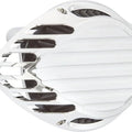 Arlen Ness Rough Crafts Teardrop Finned Air Cleaner Kit Chrome #RC-600-022