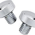 DS Chrome Knurled Bolt Kit for Softail Seats Harley Davidson #139597