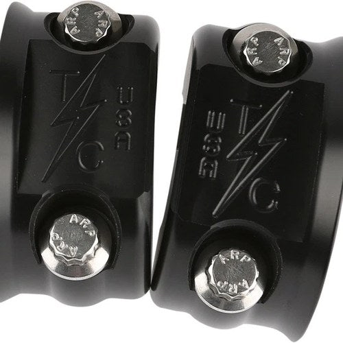 Thrashin OG Clutch & Brake Perch Clamp Set Black for Harleys