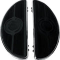 DS Half-Moon Driver Floorboards With Solid Inserts Chrome Harley Davidson 143392