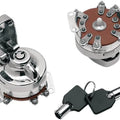 DS Round Key Internal Contact Ignition Switch Chrome #142179