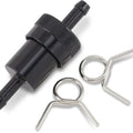 Emgo Fuel Filter 5/16" Aluminum Black Universal