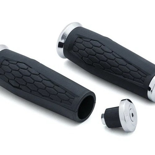 Kuryakyn Hex Grips 7/8" Universal Chrome