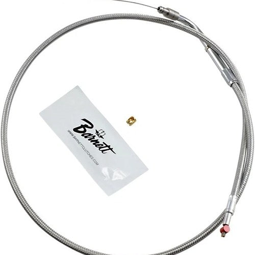 Barnett Pull Throttle Cable Stainless Braided #111242 Harley Davidson