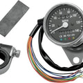 DS 2.4" Mini Mechanical Speedometer With LED 2:1 Black Face Harley Davidson
