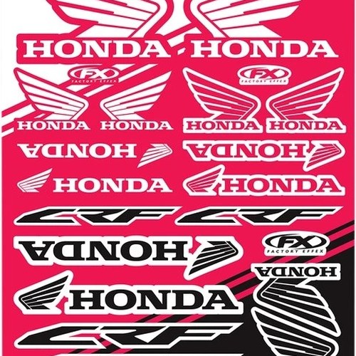 Factory Effex Sticker Sheet for Honda Crf Style