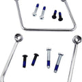Drag Specialties Saddlebag Support Brackets Chrome Harley Davidson Softail