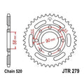 JT Steel Rear Sprocket 520 33T Honda CB250 1991-1997/1999-2003/2005-2008