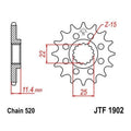 JT Front Sprocket 520 16T #JTF1902.16 KTM