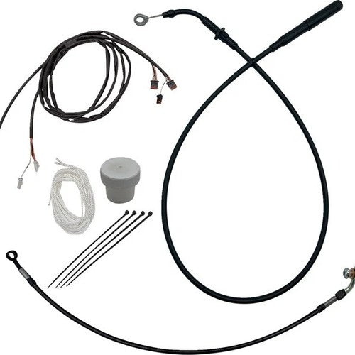 Fat Baggers EZ Install Cable/Line Kit for 18" Ape Bars Black #119918-B