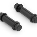 Arlen Ness Titanium Footpeg Bolt Kit Black #300-801 Harley Davidson