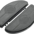 DS Half-Moon Driver Floorboards With Anti-Vibration Black Harley Davidson 143393