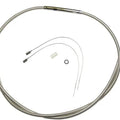 Magnum Polished Stainless Clutch Cable 76-11/16" #522314HE Harley Davidson