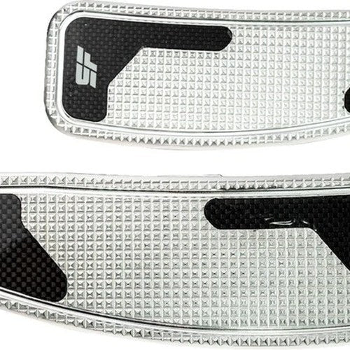SlyFox Mini Passenger Floorboards Silver #SF-906-00-2 Harley Davidson