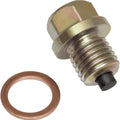 Show Chrome Magnetic Oil Drain Plug Zinc #5-302 for Kawasaki/Yamaha/Honda