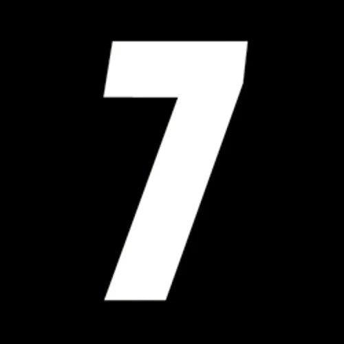Factory Effex 7" Factory Numbers #7 White 3-Pack