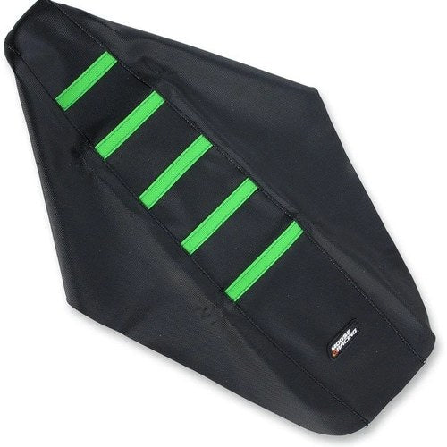 Moose Ribbed Seat Cover Black/Green fits Kawasaki KX250F 2017