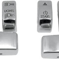 DS Handlebar Switch Cap Kit Chrome Harley Davidson Softail/Softail Deluxe 2011