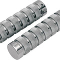 Accutronix Knurled Elite Billet Grips Chrome #GR100-KNC Harley Davidson