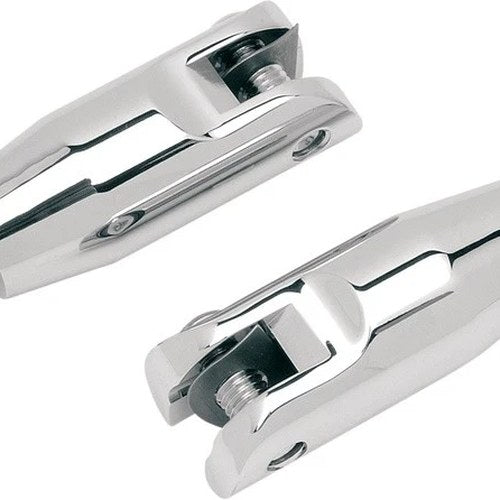 Accutronix Rear Bolt-On Footpeg Mounts Chrome #FPMT501-C Harley Davidson