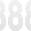 Factory Effex 6" Standard Number #8 White 3-Pack