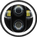 Pathfinder 5-3/4" LED Headlight with Halo Drl Black