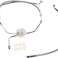 Magnum Alt Length XR Non-ABS Comp. Front Brake Line Kit 25" SS/Chr #SSC1304-25