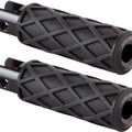 Arlen Ness Knurled Diamond Driver Footpegs Black 400-051 Harley Davidson Softail