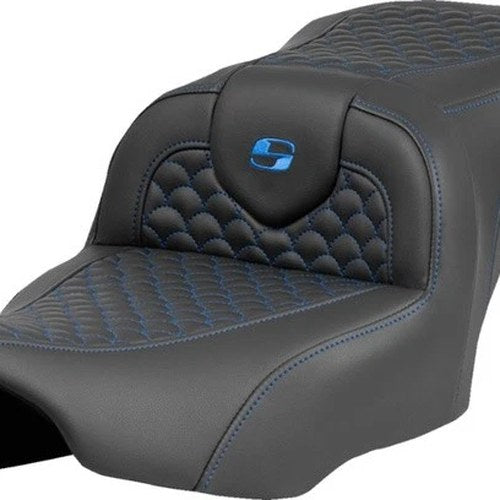 Saddlemen RoadSofa DS Seat Blue Stitch Harley Davidson Road Glide/Street Glide