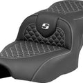 Saddlemen RoadSofa DS Seat White Stitch Harley Davidson Road Glide/Street Glide