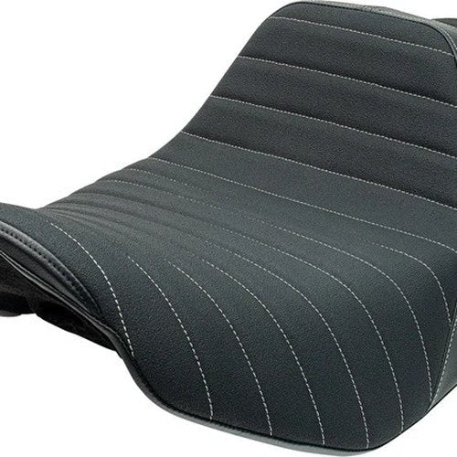 SlyFox Highnoon Slipstop Seat Grey Stitch #4704B-SlyFox Harley Davidson