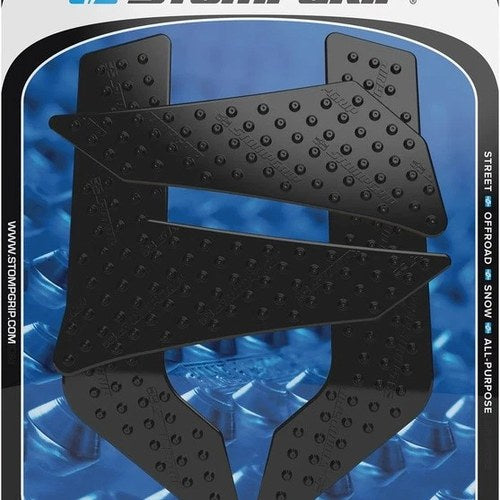 Stomp Volcano Profile Traction Pad Tank Grips Black for Yamaha XT250 2008-2025