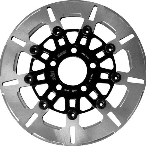 Sbs 9-Spoke Brake Rotor Design C Rear Polished Harley Davidson Dyna/Softail