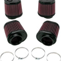 K&N Clamp-On Air Filters Oval Taper for Yamaha VMX1200 Vmax 85-86,88-07