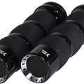 Khrome Werks Air Cushion Turbine Tip Grips Black #500230 Harley Davidson
