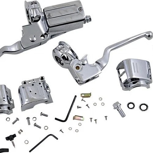 DS Handlebar Control Kit Mechanical Clutch w/o Switches Chrome Harley Davidson