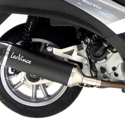 Leo Vince Nero Slip-On Exhaust Stainless/Black/Carbon Piaggio MP3 500/MP3 400ie