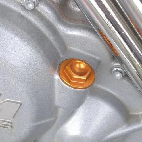 Works Connection Oil Fill Plug Aluminum Orange #24-020 KTM
