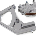 PM 4-Piston Classic Caliper & Bracket Rear 11.5" Polished 1274-0052P