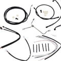 Burly Handlebar Cable/Line Kit for 16" Hangers w/o ABS Black #B30-1174