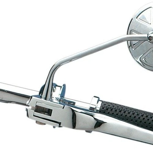 DS Arlen Ness Round Series Mirror With Thin Stem