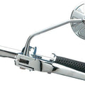 DS Arlen Ness Round Series Mirror With Thin Stem