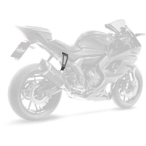 Leo Vince Muffler Bracket Stainless Steel Black for Yamaha YZF-R7 2022-2023