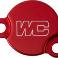 Works Connection Rear Brake Master Cylinder Cover Red #21-771