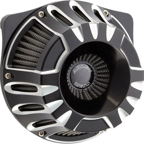 Arlen Ness Deep Cut Inverted Air Cleaner Kit Black #18-917 Harley Davidson