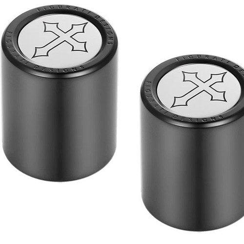 Figurati Designs Short/Fat Docking Hardware Covers Cross Black