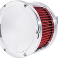 Feuling BA Race Series Air Cleaner Raw With Solid Cover/Red Filter #5421